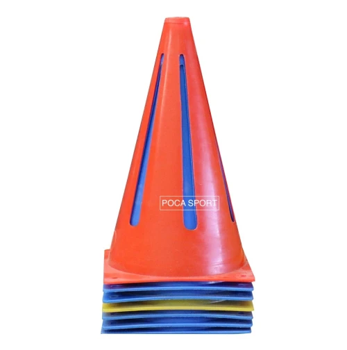 BỘ 10 CONE NHỰA TẬP CHIẾN THUẬT MÔN BÓNG ĐÁ, CHIỀU CAO 23CM