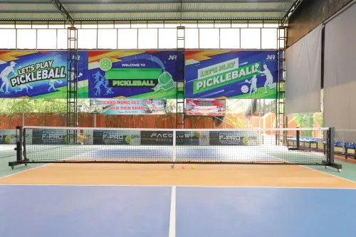 Trụ PICKLEBALL 303706P - Bánh xe inox di động